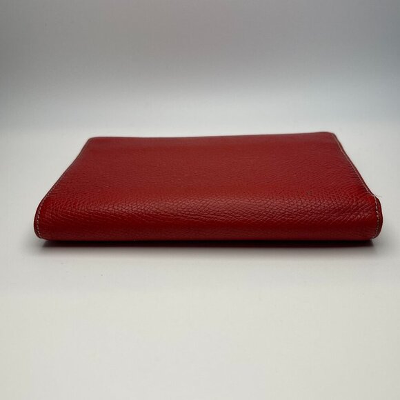 LOEWE Anagram Embossed Pebble Grained Calfskin Leather Tri-fold Wallet- Preowned - Picture 5 of 16